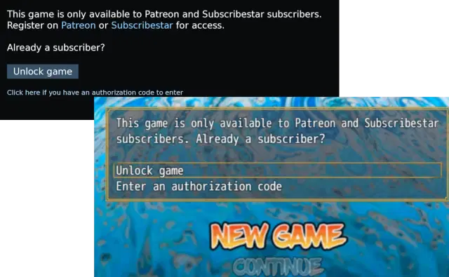 In-game authorization